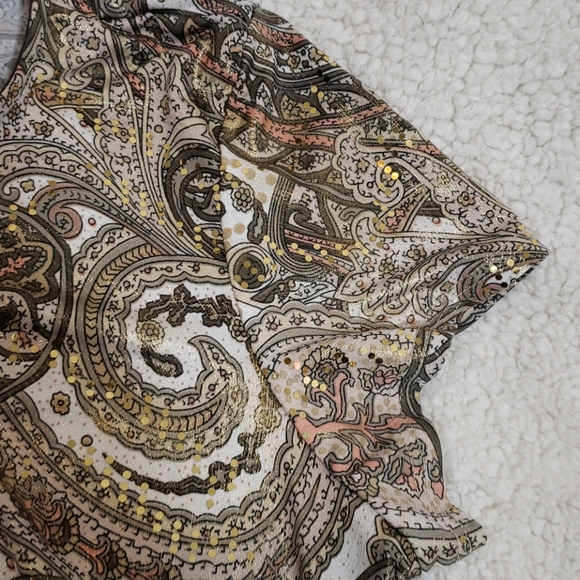 3 💝 for $25 MSK Side Tie Short Sleeve Blouse - Picture 5 of 8